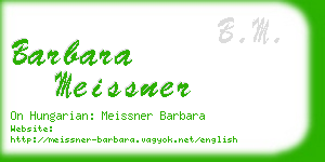 barbara meissner business card